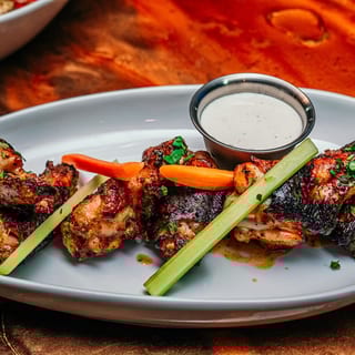 12 hour Brined Fire Grilled Wings